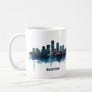 Boston City Skyline, Boston MA Skyline Kaffeetasse