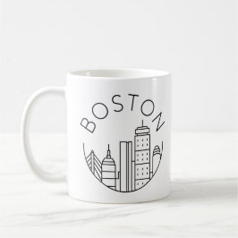 Boston City Skyline, Boston ma skyline Kaffeetasse