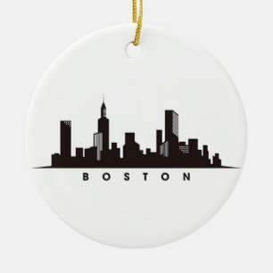Boston City Skyline, Boston ma skyline Keramik Ornament