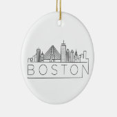Boston City Skyline, Boston ma skyline Keramik Ornament (Rechts)