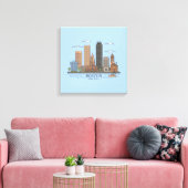 Boston City Skyline, Boston ma skyline Leinwanddruck (Insitu (Wohnzimmer))
