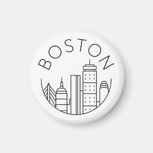Boston City Skyline, Boston ma skyline Magnet