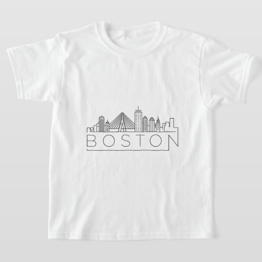 Boston City Skyline, Boston ma skyline T-Shirt (Ablage )