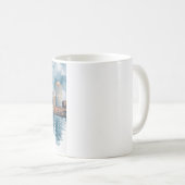 Boston City Skyline, Boston Ma Us Skyline Kaffeetasse (VorderseiteRechts)