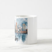 Boston City Skyline, Boston Ma Us Skyline Kaffeetasse (Mittel)