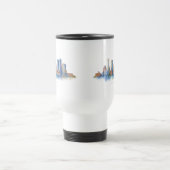 Boston City Skyline | Modernes Boston MA Reisebecher (Mittel)