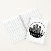 Boston City Skyline Notizblock (Innenseite)