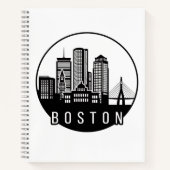Boston City Skyline Notizblock (Vorderseite)