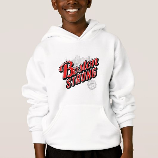 Boston City Strong Erinnerungen Hoodie (Vorderseite)