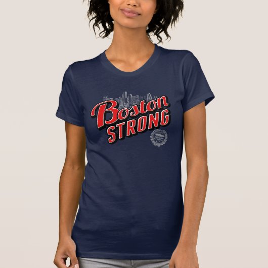 Boston City Strong Erinnerungen T-Shirt (Vorderseite)