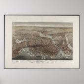 Boston City View 1873 Poster (Vorne)