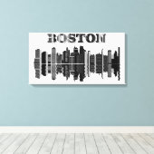Boston Cityscape Leinwanddruck (Insitu (Holzboden))