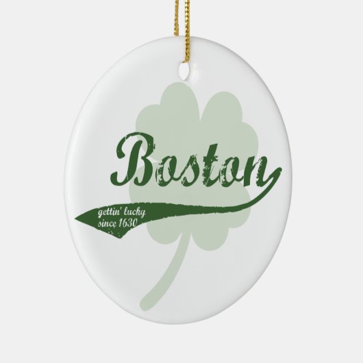Boston Clover Keramik Ornament (Rechts)