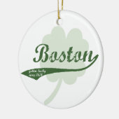 Boston Clover Keramik Ornament (Links)