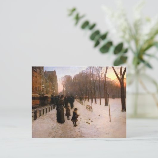 Boston Common in Twilight Postkarte (Stehend Vorderseite)