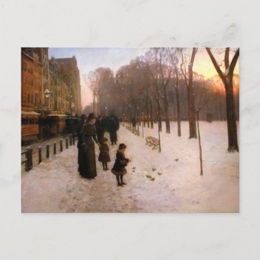 Boston Common in Twilight Postkarte (Vorderseite)