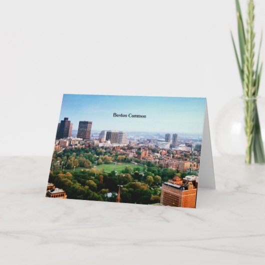 Boston Common, öffentlicher Park, Karte (Vorderseite)