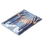 Boston Common | Winter-Schneefall Aquarell Notizblock (Linke Seite)