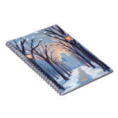 Boston Common | Winter Snowfall Watercolor Notizblock (Rechte Seite)