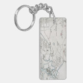 BOSTON-CONCORD KARTE, 1775 SCHLÜSSELANHÄNGER (Vorderseite links)