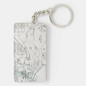 BOSTON-CONCORD KARTE, 1775 SCHLÜSSELANHÄNGER (Rückseite)