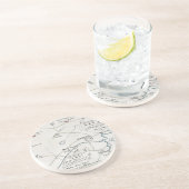 BOSTON-CONCORD KARTE, 1775 UNTERSETZER (Seite)