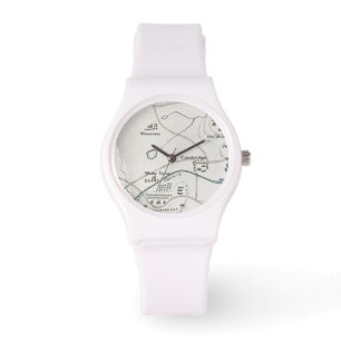 BOSTON-CONCORD MAP, 1775 ARMBANDUHR