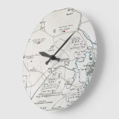 BOSTON-CONCORD MAP, 1775 GROßE WANDUHR (Winkel)