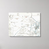 BOSTON-CONCORD MAP, 1775 LEINWANDDRUCK (Vorderseite)