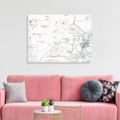 BOSTON-CONCORD MAP, 1775 LEINWANDDRUCK (Insitu (Wohnzimmer))