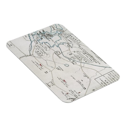 BOSTON-CONCORD MAP, 1775 MAGNET (Rechte Seite)