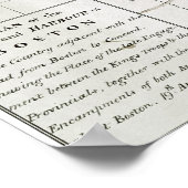 BOSTON-CONCORD MAP, 1775 POSTER (Ecke)