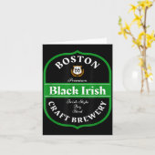 Boston Craft Brewery Boston Black Irish Stout Nove Karte (Gelbe Blume)