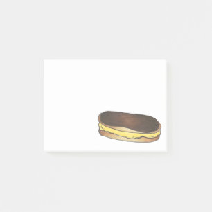 Boston Cream Chocolate Eclair Konditorei Post ihre Post-it Klebezettel