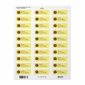 Boston Cream Donut Doughnut Labels (Vorne)