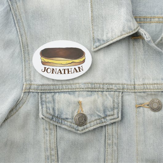 Boston Cream Eclair French Pastry Bakery Dessert Namensschild (Beispiel)