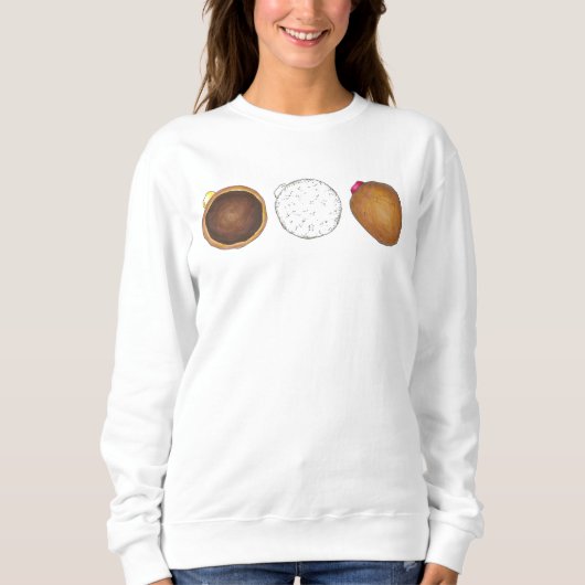 Boston Cream Fill Jelly Donut Donuts Sweatshirt (Vorderseite)