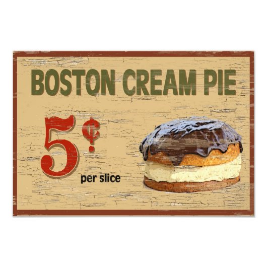 Boston Cream Pie Fotodruck (Vorne)