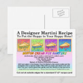 Boston Cream Pie Martini Rezept Karte (Vorne/Hinten)