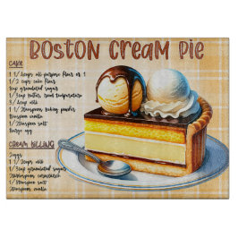 Boston Cream Pie Recipe Schneidebrett