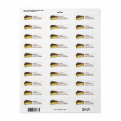 Boston Cream Pie Slice Dessert Address Labels (Vorne)
