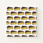 Boston Creme Pie Slice Dessert Massachusetts Notizbuch (Rückseite)