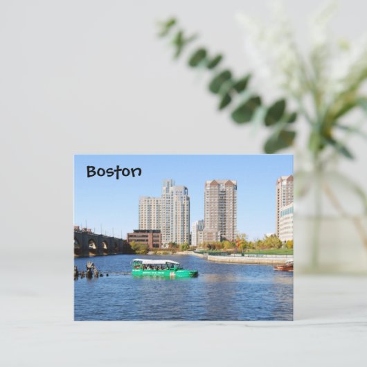 Boston Duck Tours Postkarte (Stehend Vorderseite)