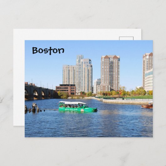Boston Duck Tours Postkarte (Vorne/Hinten)