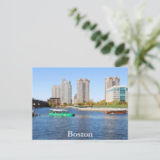 Boston Duck Tours Postkarte (Stehend Vorderseite)