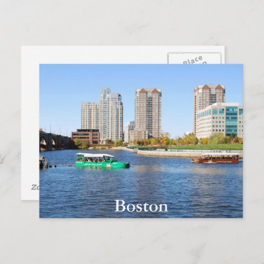 Boston Duck Tours Postkarte (Vorne/Hinten)