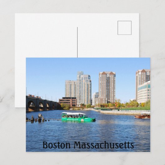 Boston Duck Tours Postkarte (Vorne/Hinten)