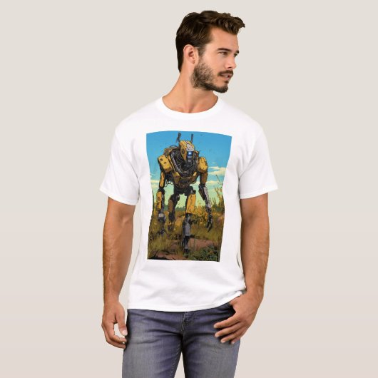 Boston Dynamics Roboter in Hot Prairie Fully .PNG T-Shirt (Vorne ganz)