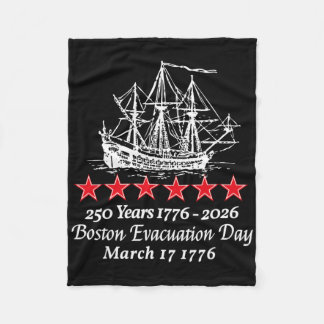 Boston Evacuation Day 1776 250 Jahre Revolutionär Fleecedecke