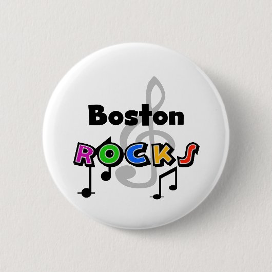Boston-Felsen Button (Vorderseite)